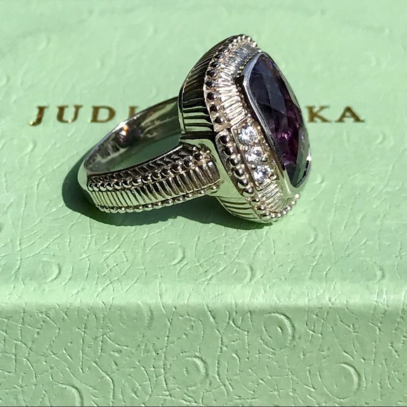 💜JUDITH RIPKA AMETHYST RING💜 - Picture 3 of 8